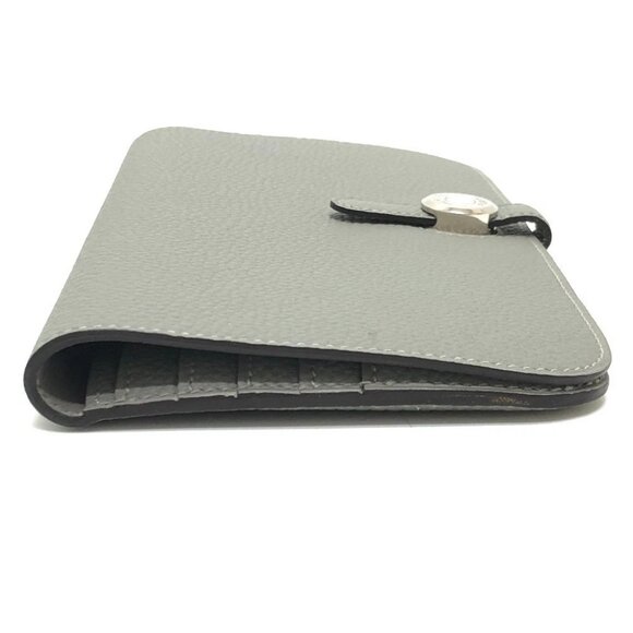 HERMES Dogon Long Wallet Bifold Long Wallet Togo Grimette (presumed) gray - Picture 4 of 15